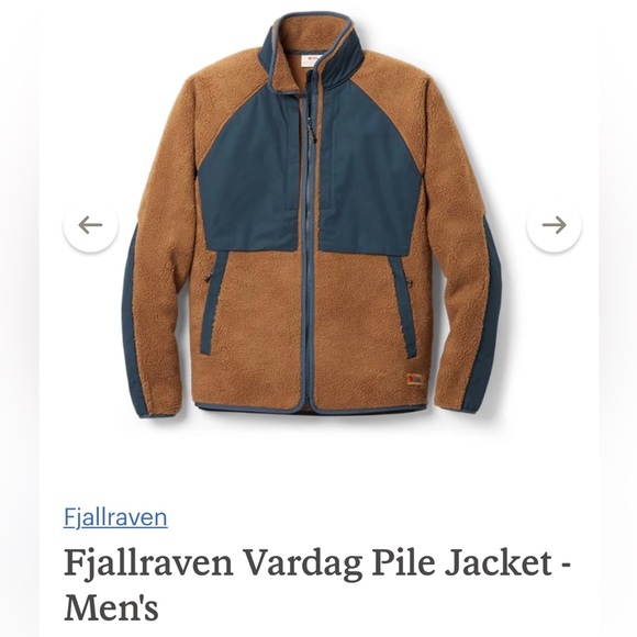 Fjallraven Other - NEW Fjallraven Vardag Pile Jacket Fleece Chestnut/Navy
